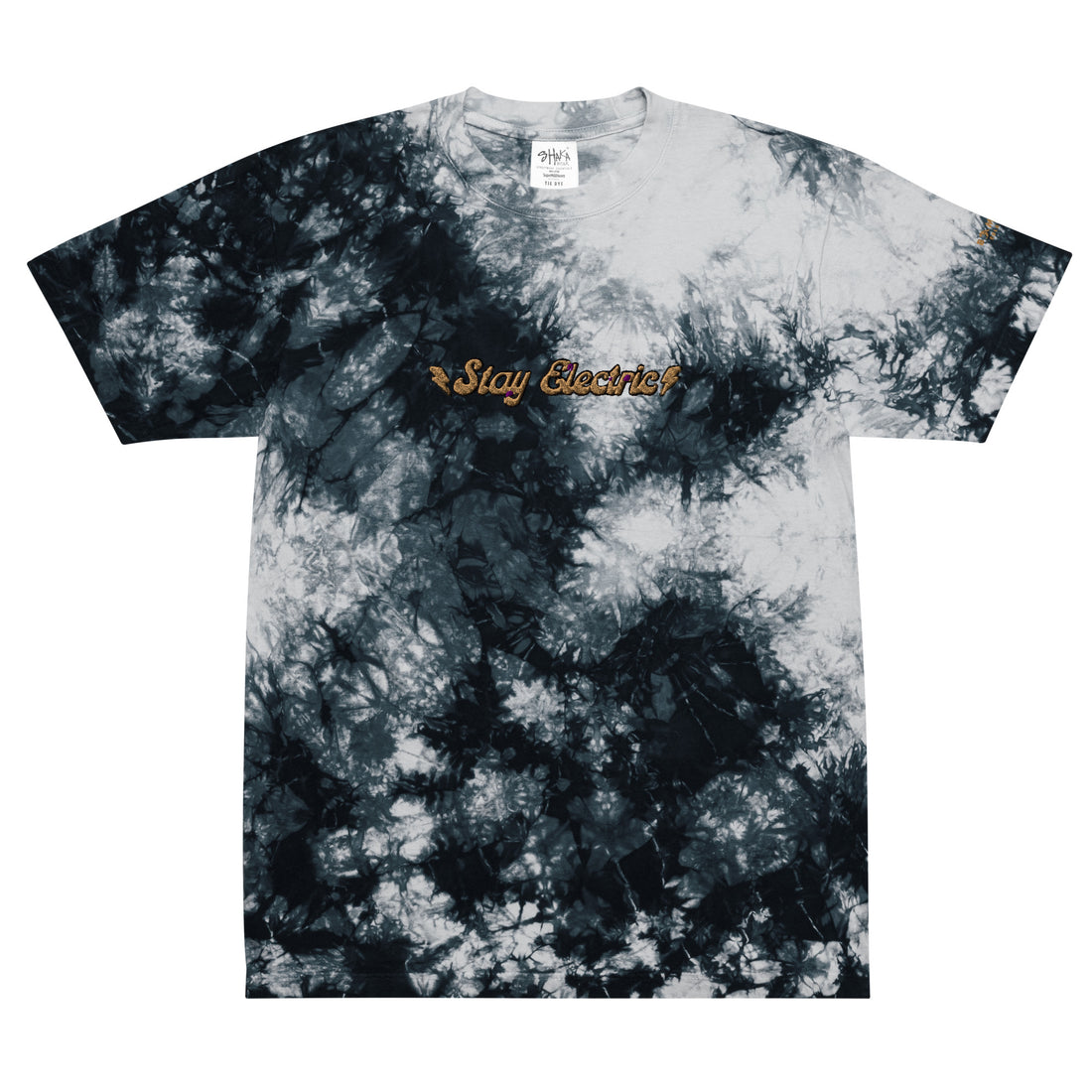 Stay Electric – Oversized tie-dye t-shirt